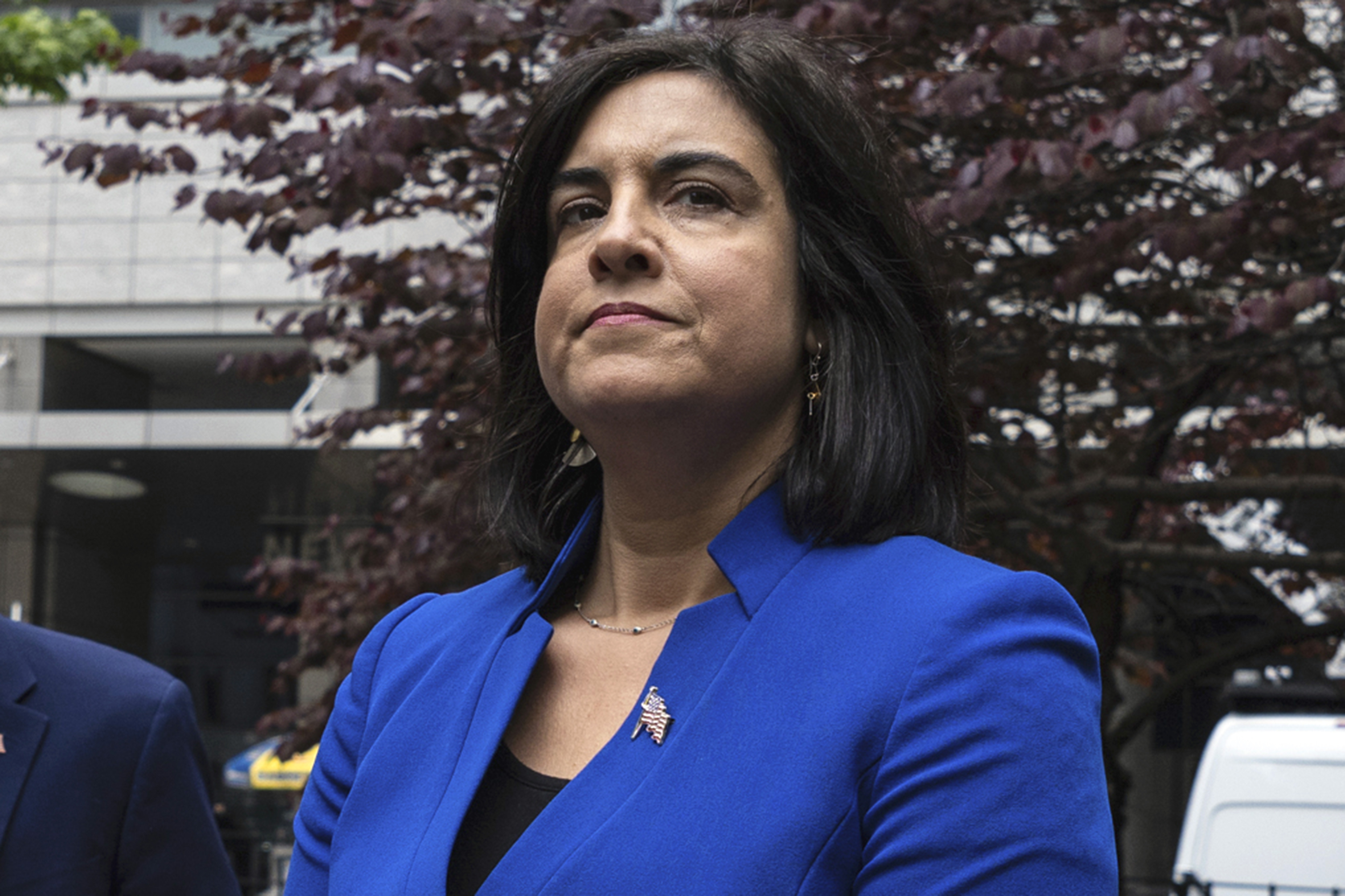 Rep. Nicole Malliotakis (R-N.Y.) speaks at a press conference.